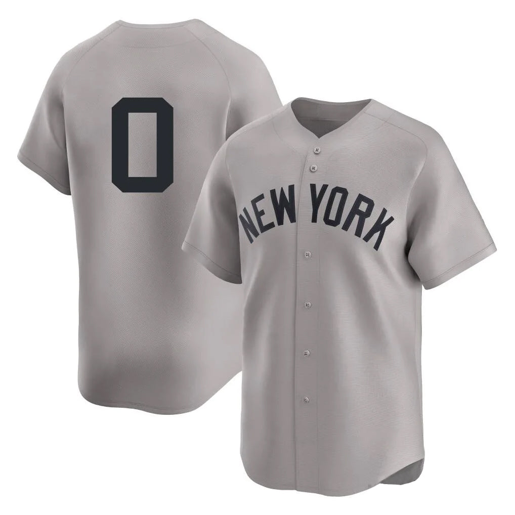 Blackjersey NY.Yankees #0 Marcus Stroman Player Gray Limited Stitched Jerseys