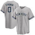 Blackjersey NY.Yankees #0 Marcus Stroman Player Gray Road Game Stitched Jerseys
