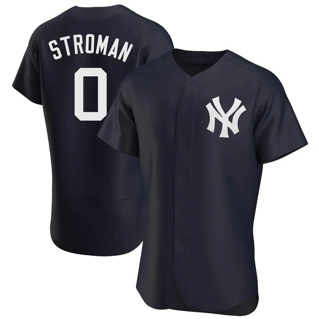 Blackjersey NY.Yankees #0 Marcus Stroman Player Navy Limited Elite Home Stitched Jerseys