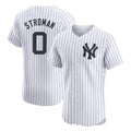 Blackjersey NY.Yankees #0 Marcus Stroman Player White Limited Elite Home Stitched Jerseys