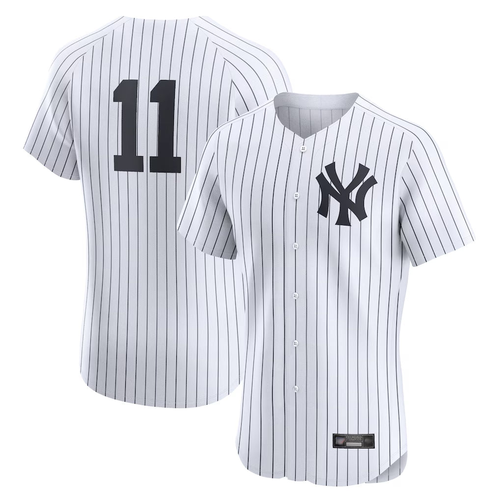 Blackjersey NY.Yankees #11 Anthony Volpe Player White Limited Elite Home Stitched Jerseys