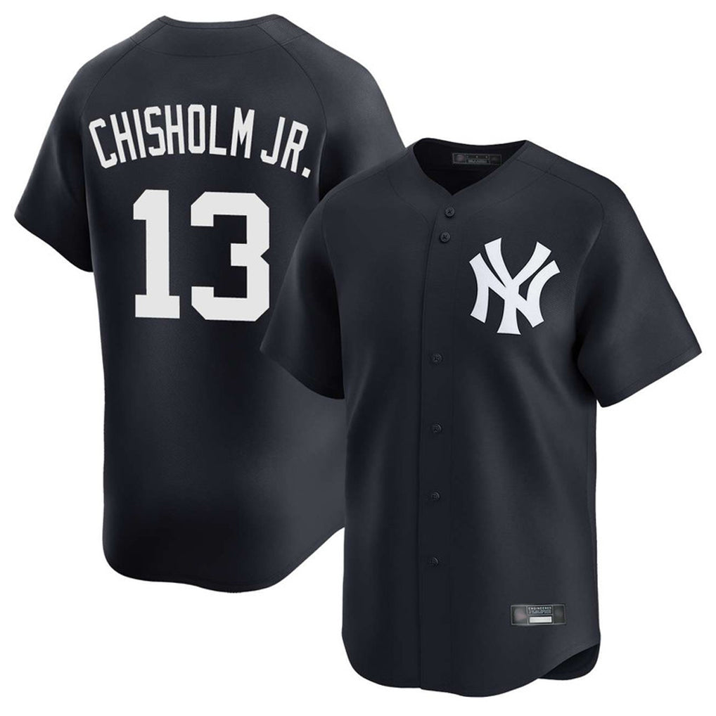 Blackjersey NY.Yankees #13 Jazz Chisholm Jr Player Navy Limited Game Stitched Jerseys