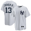 Blackjersey NY.Yankees #13 Jazz Chisholm Jr Player White Game Home Stitched Jerseys