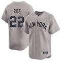 Blackjersey NY.Yankees #22 Ben Rice Player Gray Limited Home Stitched Jerseys