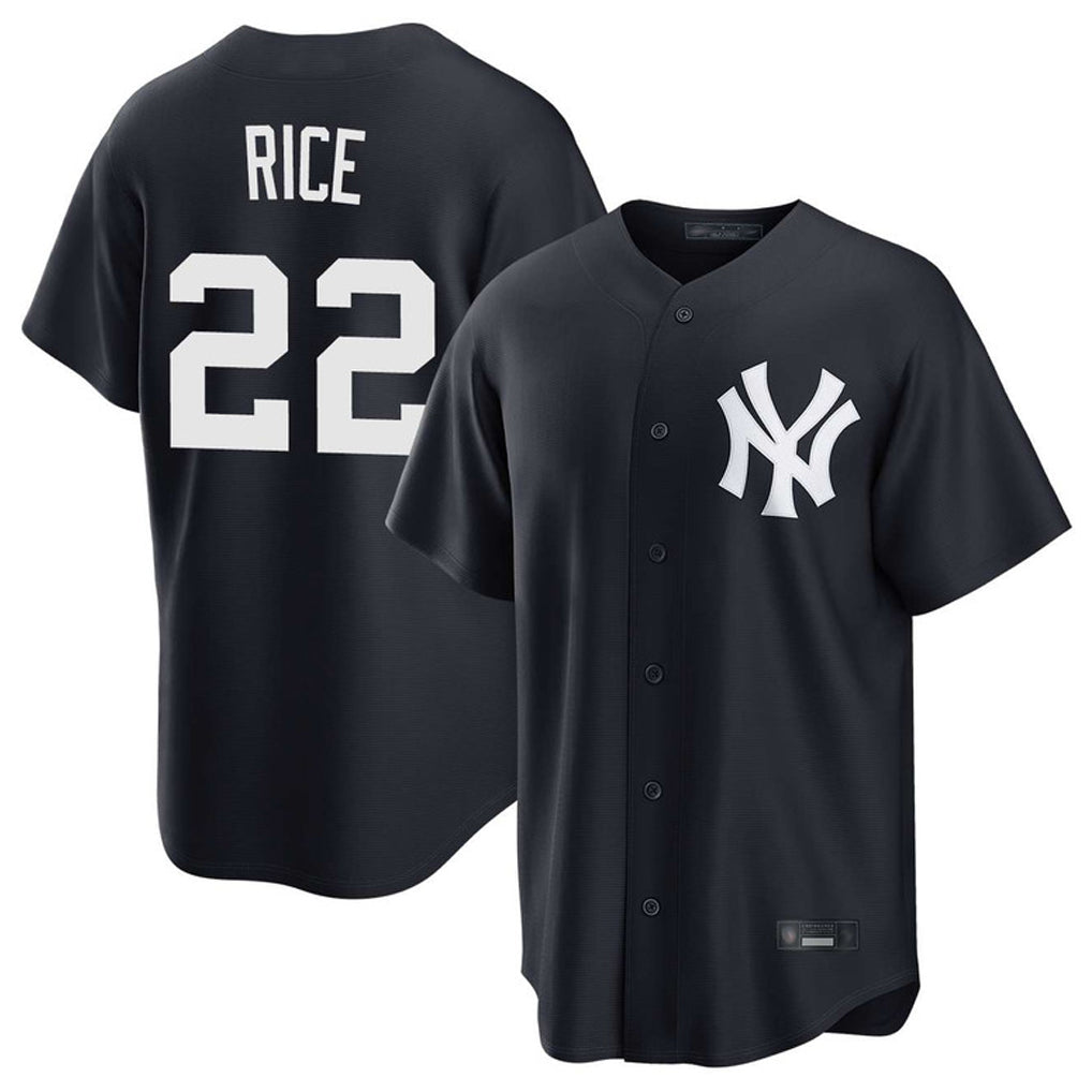 Blackjersey NY.Yankees #22 Ben Rice Player Navy Game Home Stitched Jerseys