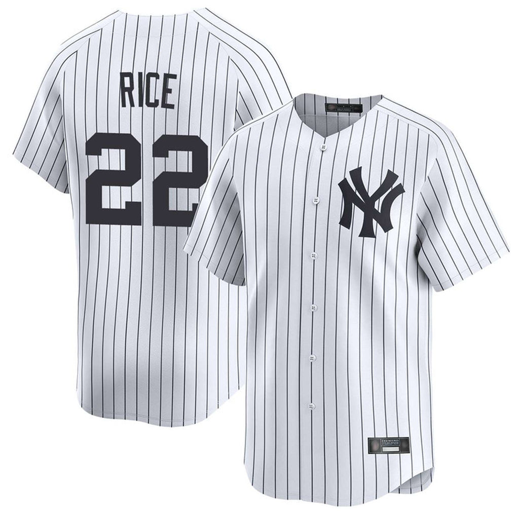 Blackjersey NY.Yankees #22 Ben Rice Player White Limited Home Stitched Jerseys