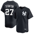 Blackjersey NY.Yankees #27 Giancarlo Stanton Player Navy Limited Home Stitched Jerseys