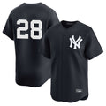 Blackjersey NY.Yankees #28 Austin Wells Player Navy Alternate Limited Stitched Jerseys