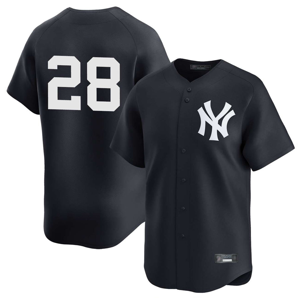 Blackjersey NY.Yankees #28 Austin Wells Player Navy Alternate Limited Stitched Jerseys