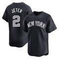 Blackjersey NY.Yankees #2 Derek Jeter Player Navy Limited Game Stitched Jerseys