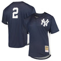Blackjersey NY.Yankees #2 Derek Jeter Player Navy Mitchell & Ness Limited Stitched Jerseys