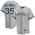 Blackjersey NY.Yankees #35 Cody Bellinger Player Gray Road Game Stitched Jerseys