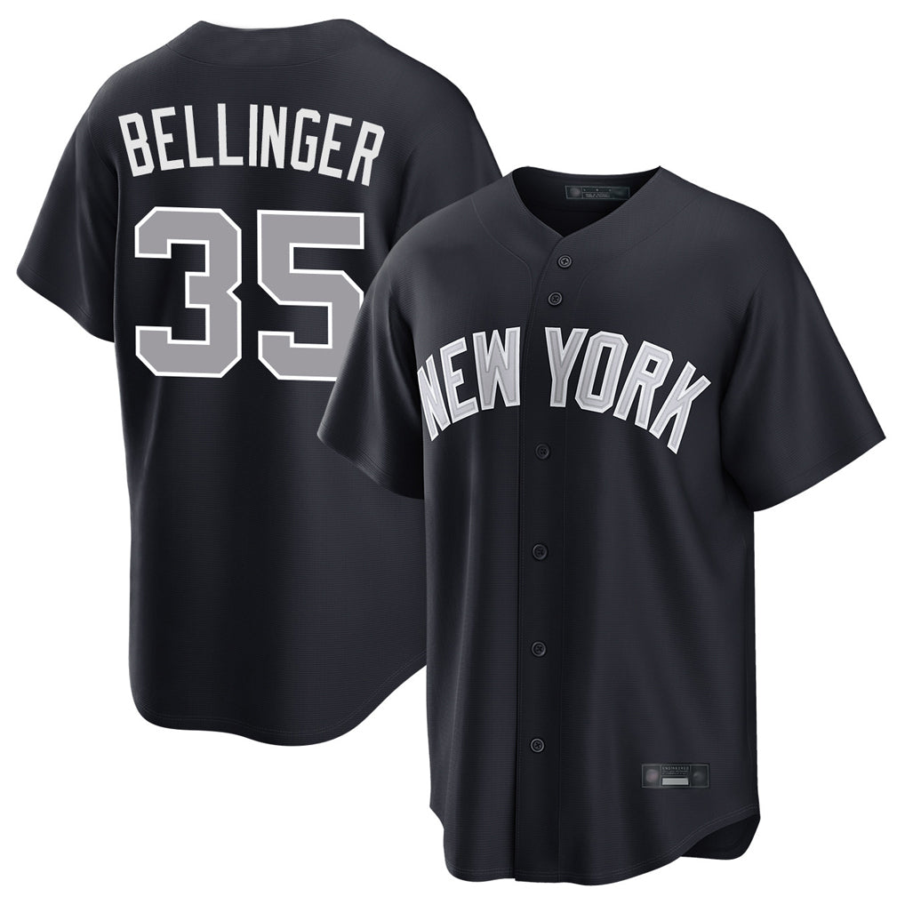 Blackjersey NY.Yankees #35 Cody Bellinger Player Navy Game Home Stitched Jerseys