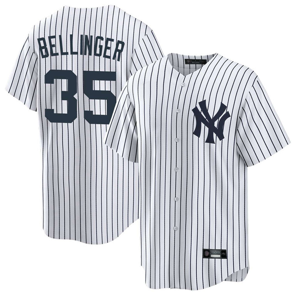 Blackjersey NY.Yankees #35 Cody Bellinger Player White Game Home Stitched Jerseys