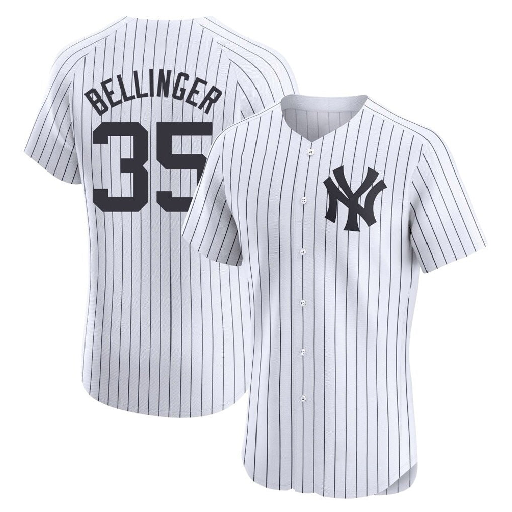 Blackjersey NY.Yankees #35 Cody Bellinger Player White Limited Elite Home Stitched Jerseys