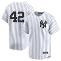Blackjersey NY.Yankees #42 Mariano Rivera Player White Limited Stitched Jerseys