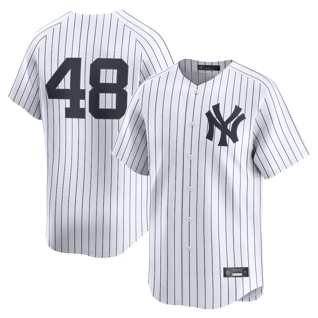 Blackjersey NY.Yankees #48 Paul Goldschmidt Player White Limited Home Stitched Jerseys