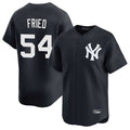 Blackjersey NY.Yankees #54 Max Fried Player Navy Limited Game Stitched Jerseys