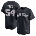 Blackjersey NY.Yankees #54 Max Fried Player Navy Limited Home Stitched Jerseys