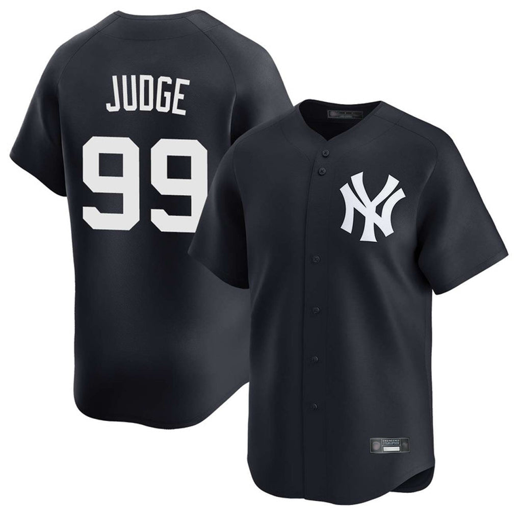Blackjersey NY.Yankees #99 Aaron Judge Player Navy Limited Game Stitched Jerseys