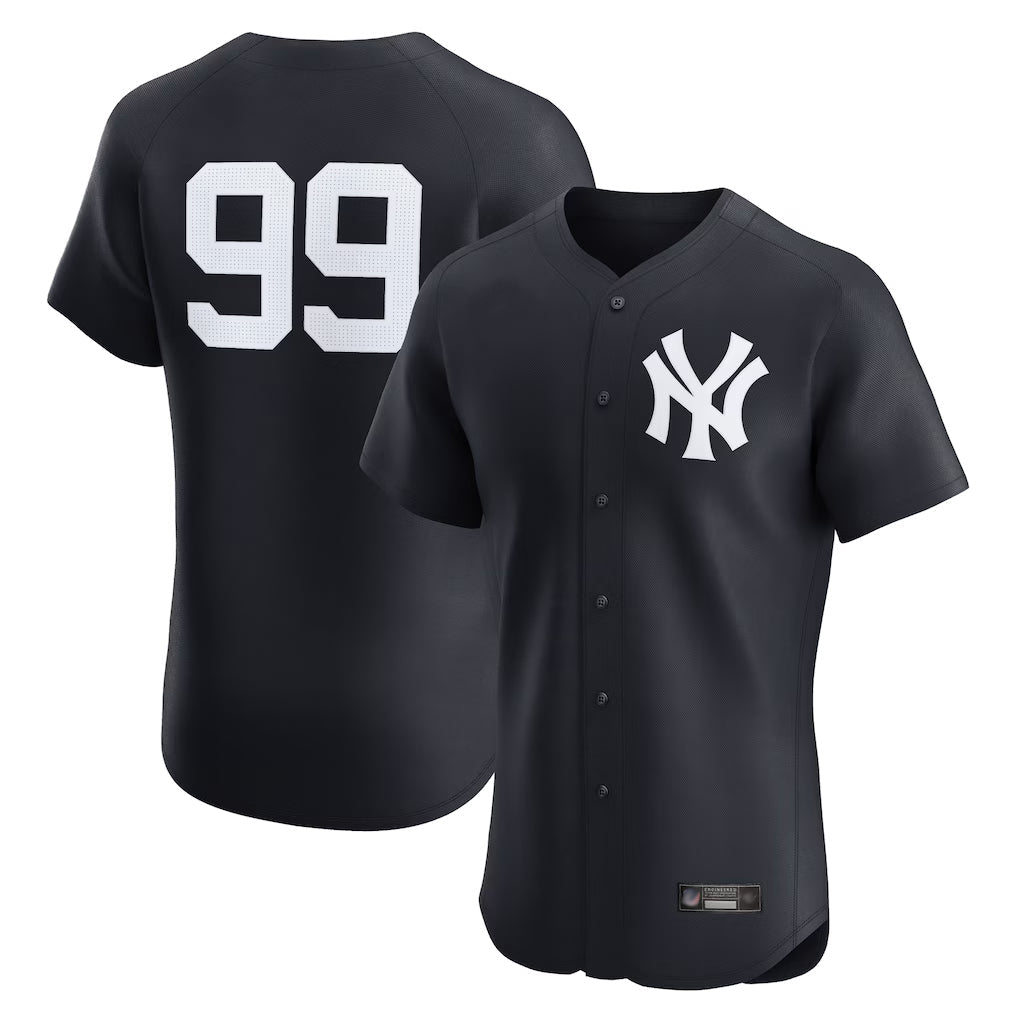 Blackjersey NY.Yankees #99 Aaron Judge Player Navy Limited Home Elite Game Stitched Jerseys