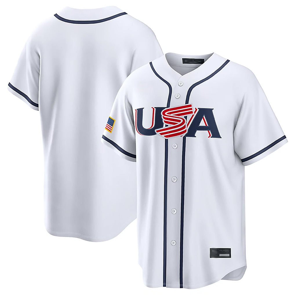 Blackjersey NY.Yankees Blank Player White USA 2026 World Classic Limited Game Stitched Jerseys