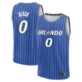 Blackjersey O.Magic #0 Anthony Black Royal Fast Break Replica Jerseys - Icon Edition
