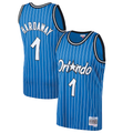 Blackjersey O.Magic #1 Penny Hardaway Mitchell & Ness Blue 199495 Hardwood Classics Swingman Jerseys