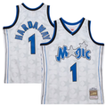 Blackjersey O.Magic #1 Penny Hardaway Mitchell & Ness White 199899 Hardwood Classics Swingman Jerseys