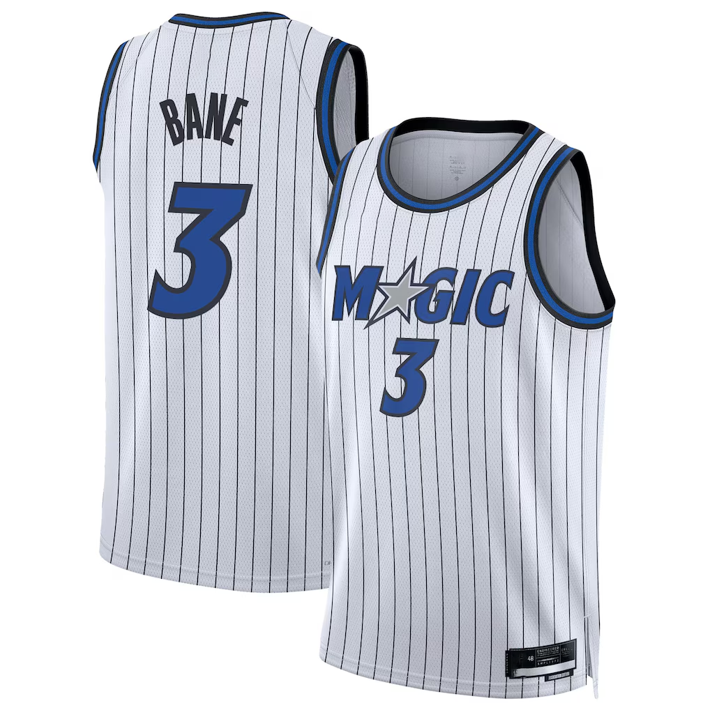 Blackjersey O.Magic #3 Desmond Bane White Swingman Player Jerseys - Association Edition