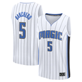 Blackjersey O.Magic #5 Paolo Banchero  White Fast Break Replica Player Jerseys - Association Edition