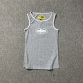 Classic Alcatraz Print Tank Top, American High Street Trendy Brand T-shirt