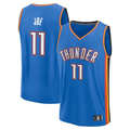 Blackjersey OC.Thunder #11 Isaiah Joe Blue Fast Break Replica Player Stitched Jerseys- Icon Edition