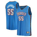 Blackjersey OC.Thunder #55 Isaiah Hartenstein Blue Fast Break Replica Player Stitched Jerseys - Icon Edition