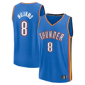 Blackjersey OC.Thunder #8 Jalen Williams Blue Fast Break Replica Player Stitched Jerseys - Icon Edition