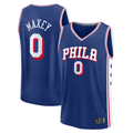 Blackjersey P.76ers #0 Tyrese Maxey  Royal Fast Break Replica Jerseys - Icon Edition