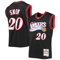 Blackjersey P.76ers #20 Eric Snow Mitchell & Ness Black 200001 Hardwood Classics Swingman Jerseys