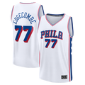 Blackjersey P.76ers #77 VJ Edgecombe  White Fast Break Replica Player Jerseys - Association Edition