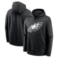 Blackjersey P.Eagles Black LOGO Pullover Hoodies Home Game Stitched Jerseys
