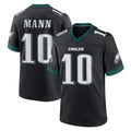 Blackjersey P.Eagles #10 Braden Mann Player Black Game Home Stitched Jerseys