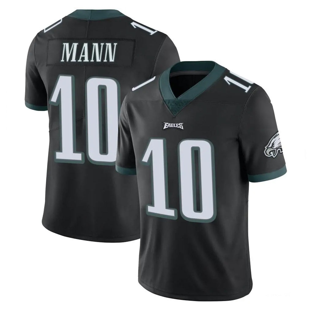 Blackjersey P.Eagles #10 Braden Mann Player Black Limited Vapor Untouchable Home Game Stitched Jerseys