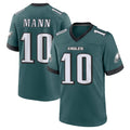 Blackjersey P.Eagles #10 Braden Mann Player Green Home Game Stitched Jerseys