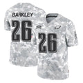 Blackjersey P.Eagles #26 Saquon Barkley Player Arctic Camo Salute to Service Limited Game Stitched Jerseys