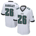 Blackjersey P.Eagles #26 Saquon Barkley Player White Home Game Stitched Jerseys
