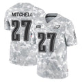 Blackjersey P.Eagles #27 Quinyon Mitchell Player Arctic Camo Salute to Service Limited Game Stitched Jerseys