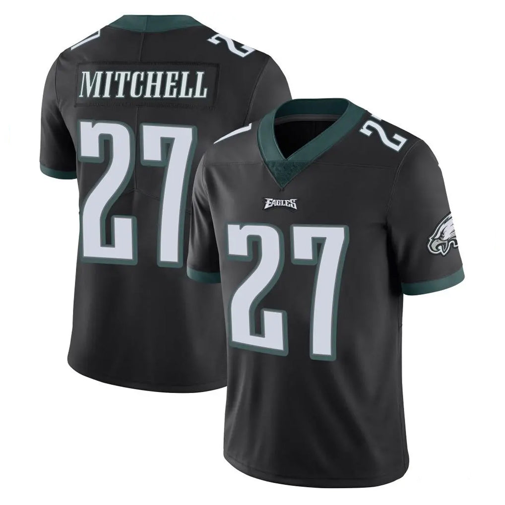 Blackjersey P.Eagles #27 Quinyon Mitchell Player Black Limited Vapor Untouchable Home Game Stitched Jerseys