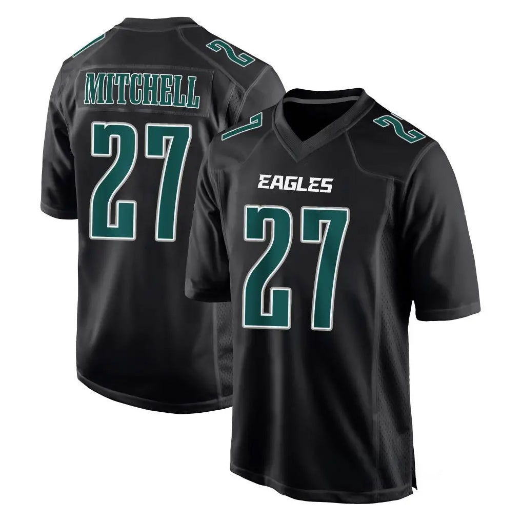 Blackjersey P.Eagles #27 Quinyon Mitchell Player Carbon Black Fashion Home Game Stitched Jerseys