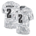 Blackjersey P.Eagles #2 Riq Woolen Player Arctic Camo Salute to Service Limited Game Stitched Jerseys