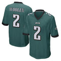 Blackjersey P.Eagles #2 Riq Woolen Player Team Color Green Home Game Stitched Jerseys