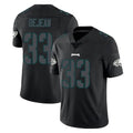 Blackjersey P.Eagles #33 Cooper DeJean Player Limited Black Impact Home Game Stitched Jerseys